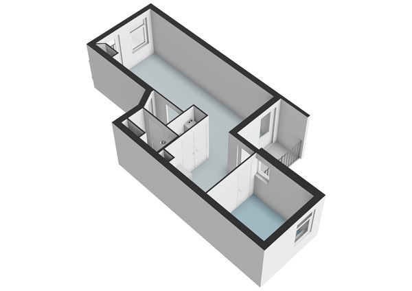 Floor plan - Van Beuningenstraat 195-1, 1051 XP Amsterdam 